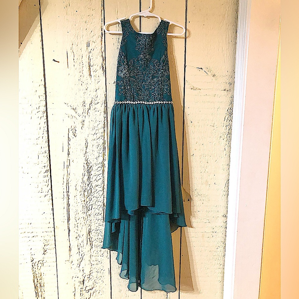 Holiday Special Occasion Emerald Green Dress